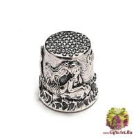 Серебряный наперсток «Русалочка». Серебро 925 пробы. Россия. Подарочная упаковка.