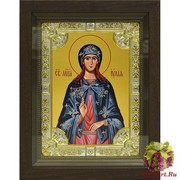 Икона освященная &quot;Иулия,Юлия мученица&quot;, 18x24 см, со стразами, в деревянном киоте 24x30 см, 24x30 см