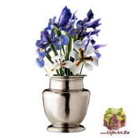 Ваза из олова. Коллекция Terlizzi. Высота 17 см. Cosi Tabellini Италия