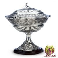 Чаша из олова на ножке с крышкой Серия Ренессанс. 34 см. Artina Австрия