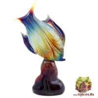 Рыба на глубине Муранское стекло в технике Calcedonio. Италия. Высота 35 см