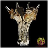 Ваза цветное стекло Высота 32 см 357826901 Ручная работа Чехия