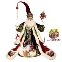 Коллекционный Санта Клаус Twelve Days of Christmas. Лимитированная дизайнерская серия. Высота 70 см. США