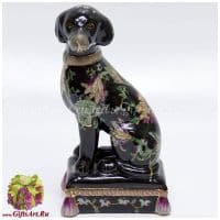Статуэтка Собака. Коллекция Цветущая ночь. Правая. Высота 20 см