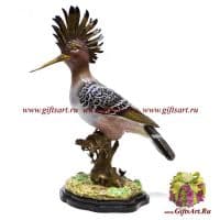 Удод. Фарфор и бронза. Ручная работа. Размер 58 см