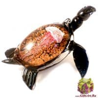 Большая морская черепаха Муранское стекло. Серия Океан. Италия. 30 см