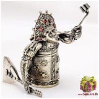 Колокольчик из серебра Королева красоты. Серебро 925 пробы. Россия.