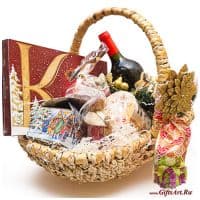 Корзина подарочная Счастья в Новом году!