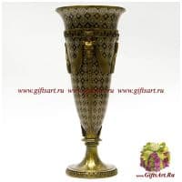 Ваза. Фарфор и бронза. Декор Медичи 2. Ручная работа. Высота 46 см