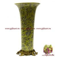 Ваза. Фарфор и бронза. Декор Исфахан. Ручная работа. 41 см