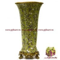 Ваза. Фарфор и бронза. Декор Исфахан. Ручная работа. 53 см