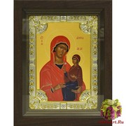 Икона освященная &quot;Анна, мать Пресвятой Богородицы, праведная, икона&quot;, 18x24 см, со стразами, в деревянном киоте 24x30 см, 24x30 см