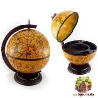 Глобус-бар кабинетный настольный. Диаметр 420 мм