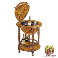 Глобус-бар кабинетный напольный. Высота 93 см Диаметр 42 см Италия