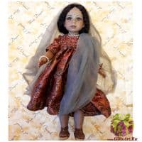 Итальянская фарфоровая кукла Montedragone Shanti Шанти. 48 см. Ручная работа