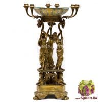 Чаша. Фарфор и бронза. Коллекция Небесные гирлянды. Ручная работа. Высота 56 см