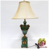Лампа. Фарфор и бронза. Декор Хозяйка медной горы. Ручная работа. 80 см