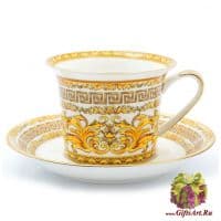 Чайный набор Империя Vanity Белый на 6 персон 12 предметов. Фарфор