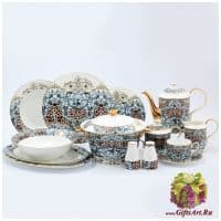 Столовый сервиз Империя Сафари на 6 персон 42 предмета. Фарфор