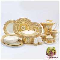 Столовый сервиз Империя Vanity Белый на 6 персон 42 предмета. Фарфор