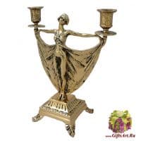 Канделябр из бронзы Терпсихора 28 см. LB47041. Португалия