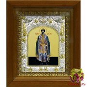 Икона освященная &quot;Димитрий(Дмитрий) Донской благоверный князь&quot;, 14x18 см, в деревянном киоте 20x24 см, 20x24 см