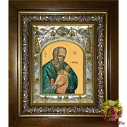 Икона освященная &quot;Иоанн Богослов апостол (Иван)&quot;, 14x18 см, в деревянном киоте 20x24 см, 20x24 см