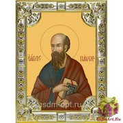 Икона освященная &quot;Павел апостол&quot; ,18х24см со стразами, 18x24 см