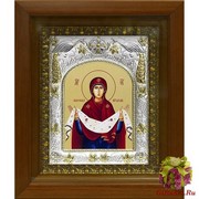 Икона освященная &quot;Покров Пресвятой Богородицы&quot;, в киоте 20x24 см, 20x24 см