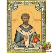 Икона освященная &quot;Климент,папа Римский ,священномученик&quot; ,18х24см со стразами, 18x24 см
