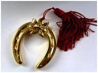 Подкова маленькая с бантиком