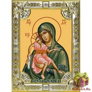 Икона освященная &quot;Достойно Есть икона Божией Матери&quot;, 18x24 см, со стразами