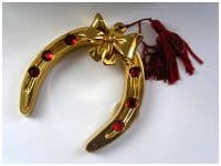 Подкова большая со стразами - поймай удачу!