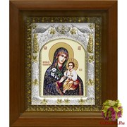 Икона освященная &quot;Божия Матерь Неувядаемый Цвет&quot;, в киоте 20x24 см, 20x24 см