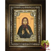 Икона освященная &quot;Наталья,Наталия Скопинская мученица&quot;, 18x24 см, со стразами, в деревянном киоте 24x30 см, 24x30 см