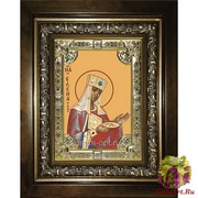 Икона освященная &quot;Елена равноапостольная царица&quot;, 18x24 см, со стразами, в деревянном киоте 24x30 см, 24x30 см