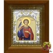 Икона освященная &quot;Трифон мученик&quot;, 14x18 см, в деревянном киоте 20x24 см, 20x24 см