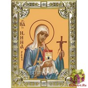 Икона освященная &quot;Нина просветительница Грузии, равноапостольная&quot;, 18x24 см, со стразами
