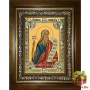 Икона освященная &quot;Моисей пророк&quot;, 18x24 см, со стразами, в деревянном киоте 24x30 см, 24x30 см