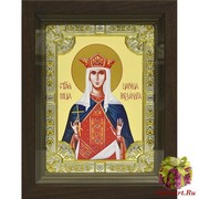 Икона освященная &quot;Александра Римская мученица&quot;, 18x24 см, со стразами, в деревянном киоте 24x30 см, 24x30 см