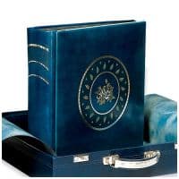 Фотоальбом кожаный M93 DUBAI Синий/Бордовый