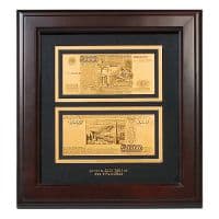 Бона Банкнота 5000 рублей России сусальное золото