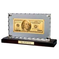 Бона Банкнота 100 USD долларов США сусальное золото