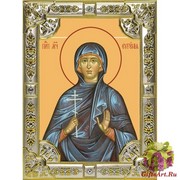 Икона освященная &quot;Евгения Римская великомученица&quot;, 18x24 см, со стразами