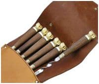 Шампура Бесшумный охотник Филин подарочные в кожаном колчане