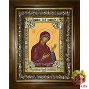 Икона освященная &quot;Деисусная икона Божией Матери&quot;, 18x24 см, со стразами, в деревянном киоте 24x30 см, 24x30 см