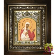 Икона освященная &quot;Наталья,Наталия Никомидийская мученица&quot;, 14x18 см, в деревянном киоте 20x24 см, 20x24 см
