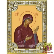 Икона освященная &quot;Деисусная икона Божией Матери&quot;, 18x24 см, со стразами