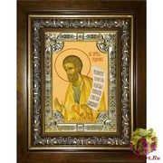 Икона освященная &quot;Гедеон пророк&quot;, 18x24 см, со стразами, в деревянном киоте 24x30 см, 24x30 см