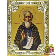 Икона освященная &quot;Сергий Радонежский&quot;, 18x24 см, со стразами